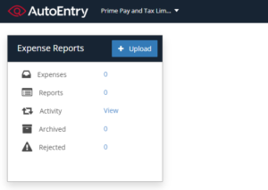 Autoentry expense module