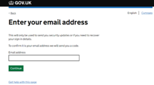 Accessing personal tax account email address 3