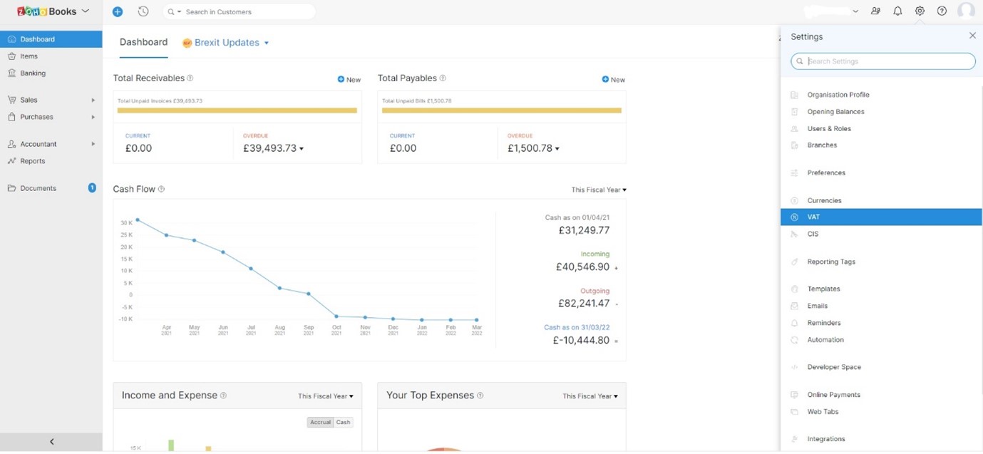 Xero to Zoho migration 16