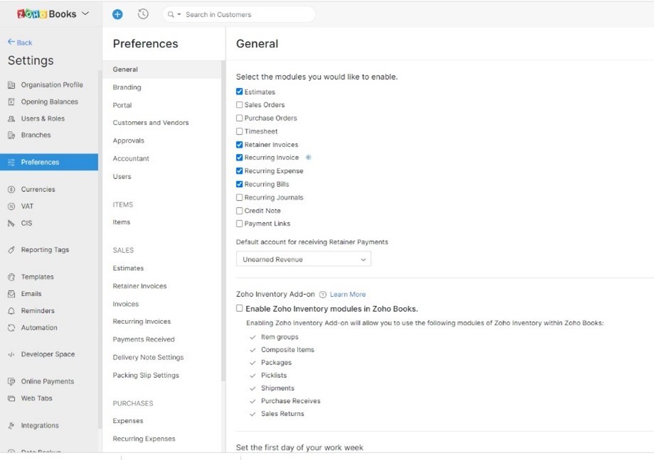 Xero to Zoho migration 14